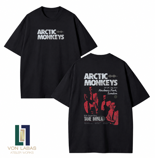 Arctic Monkeys Tame Impala Tour Baskılı Oversize T-Shirt