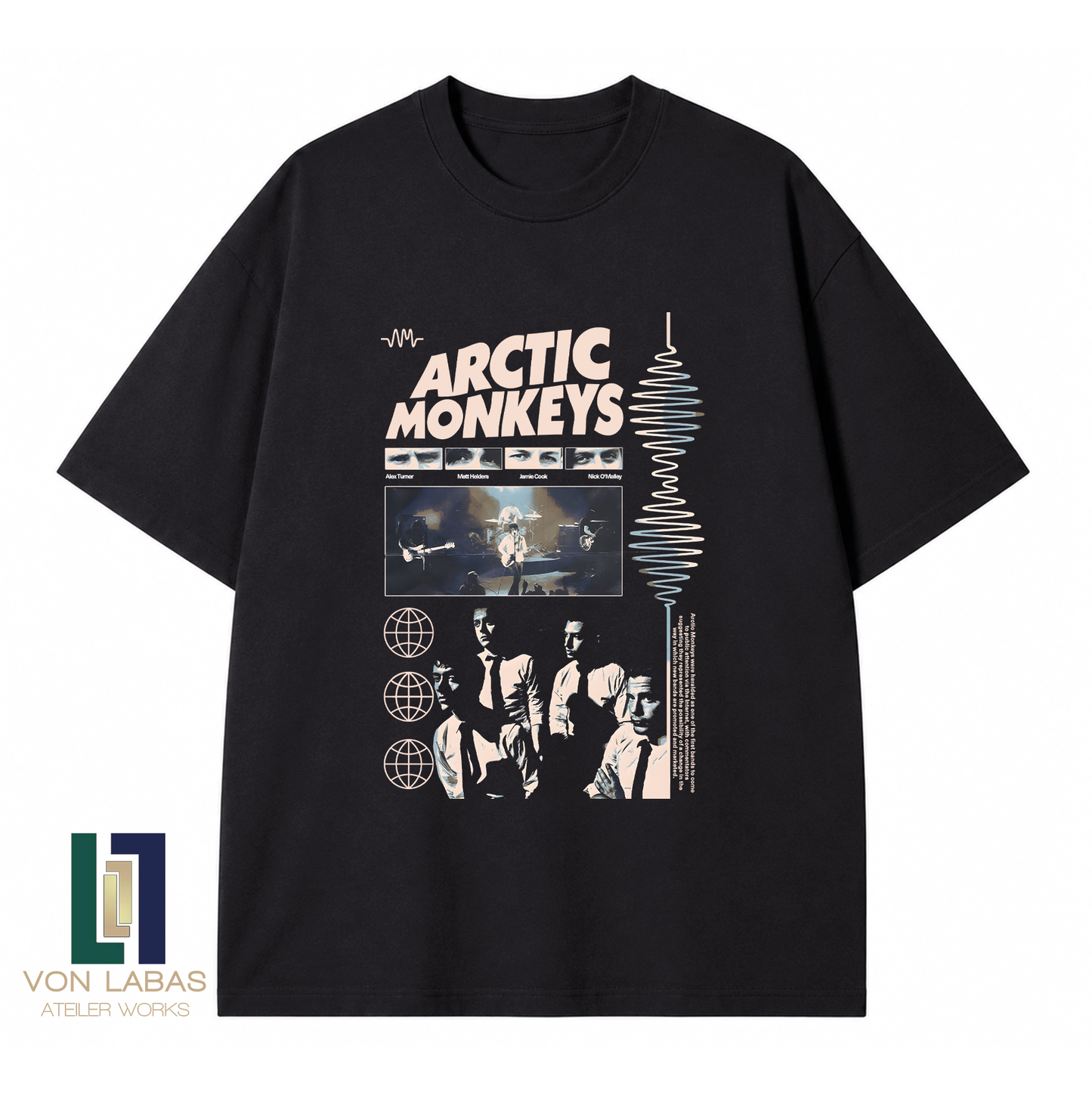 Arctic Monkeys Live Baskılı Oversize T-Shirt