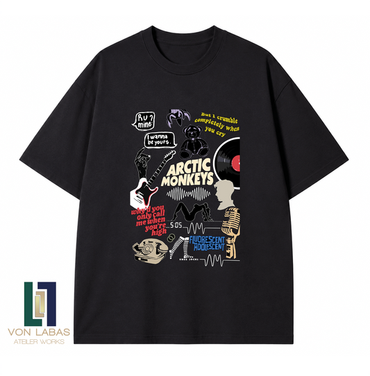 Arctic Monkeys Fluorescent Adolescent Baskılı Oversize T-Shirt