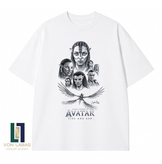 Avatar Fire And Ash Baskılı Oversize T-Shirt