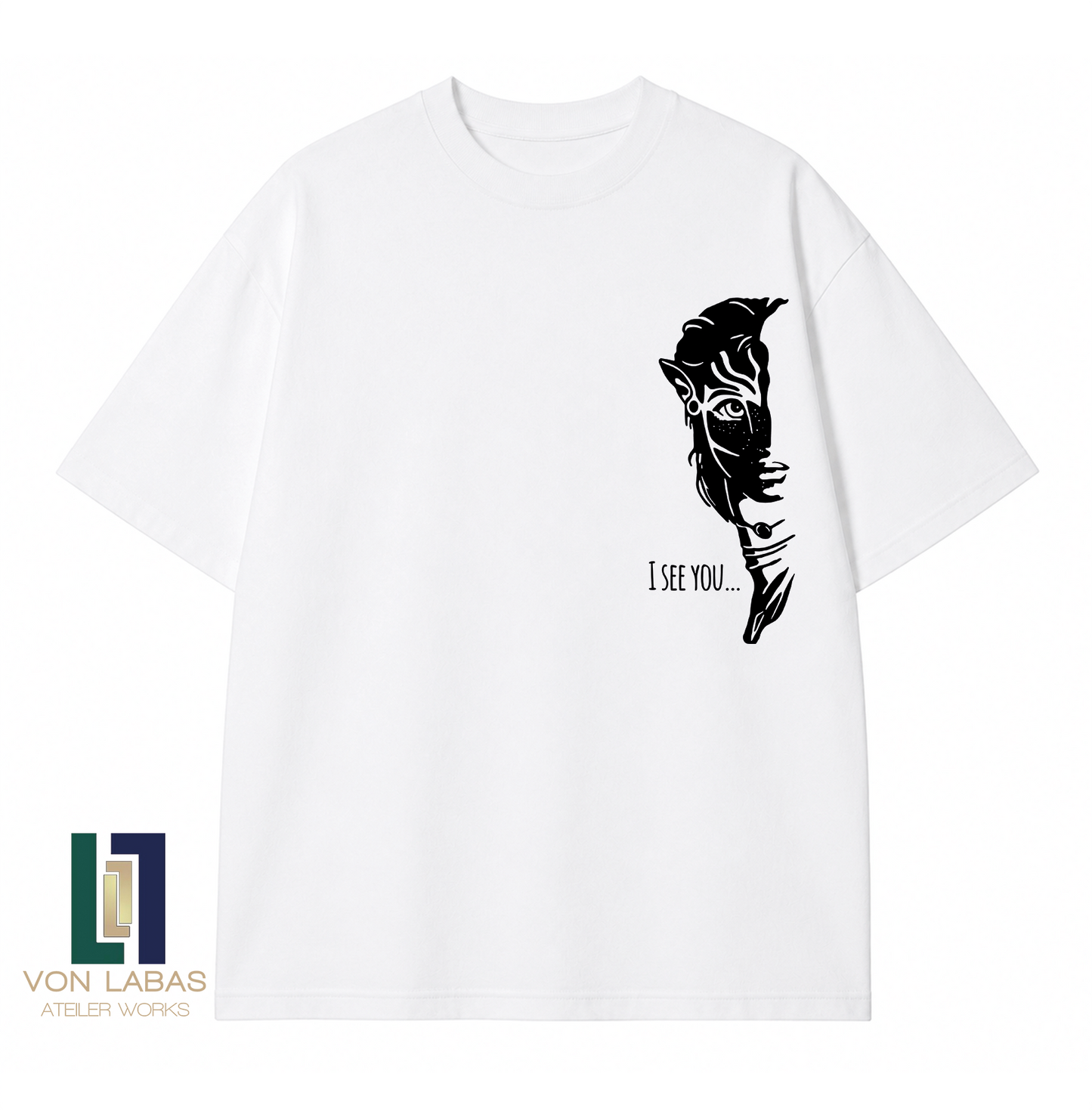 Avatar I See You Baskılı Oversize T-Shirt