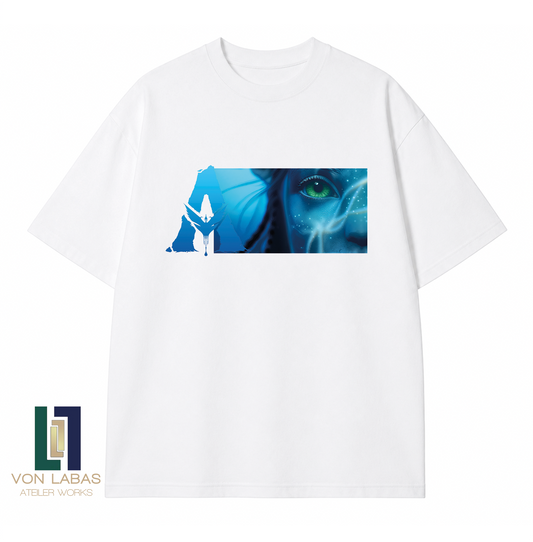 Avatar Göz Logo Baskılı Oversize T-Shirt