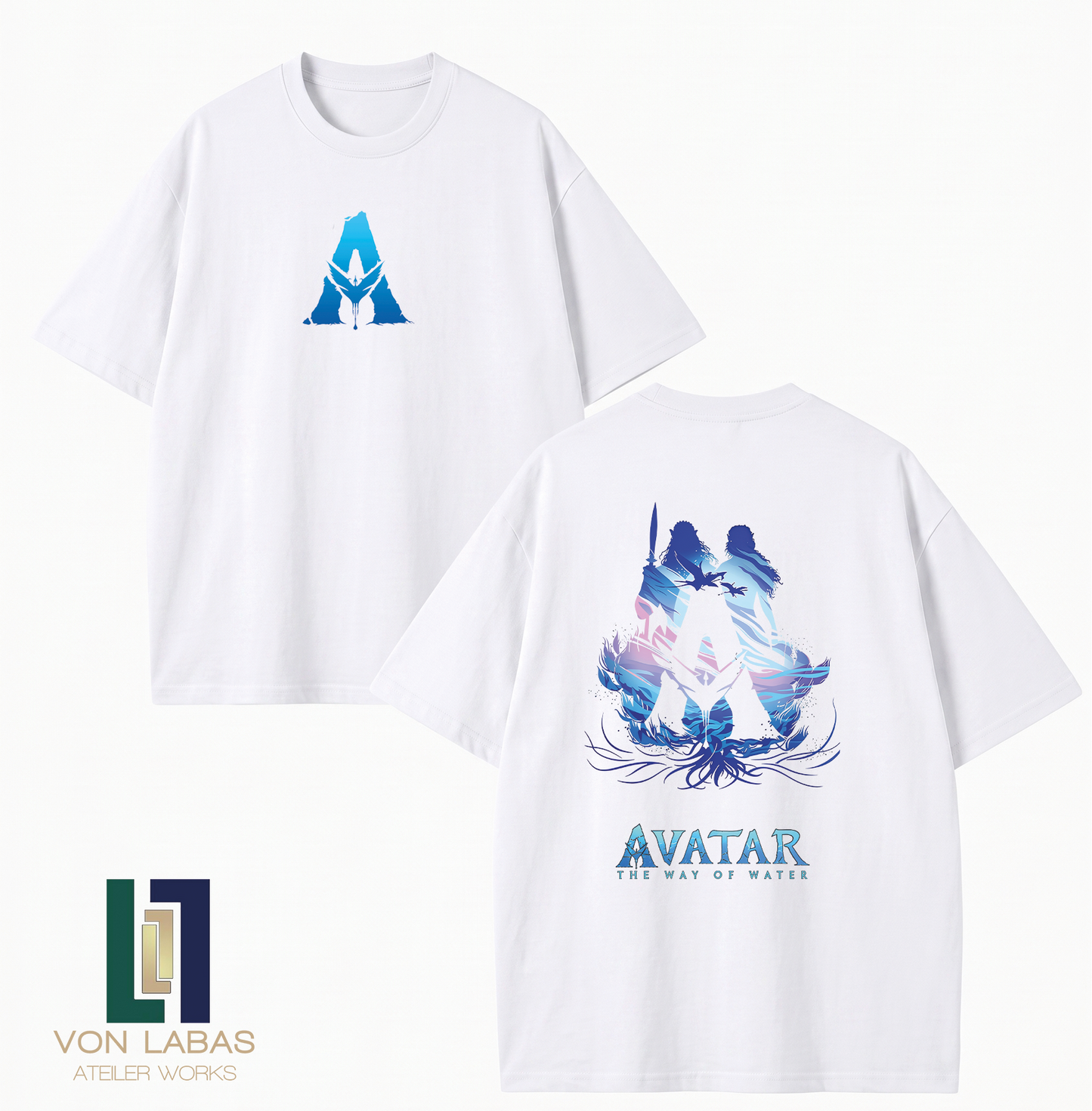 Avatar Silüet Baskılı Oversize T-Shirt