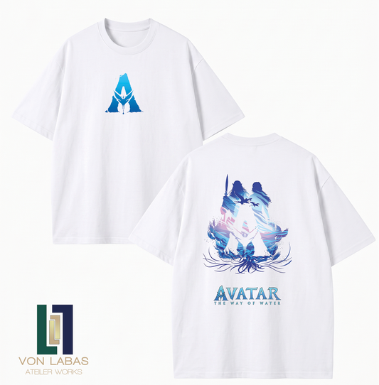 Avatar Silüet Baskılı Oversize T-Shirt