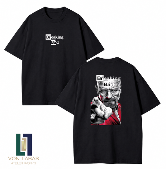 Breaking Bad Portre Baskılı Oversize T-Shirt