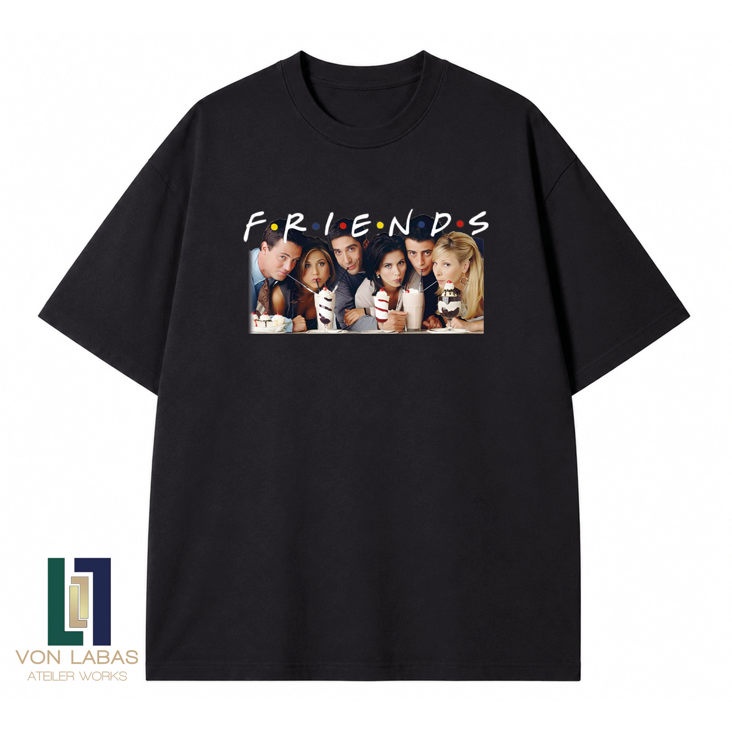 Friends Milkshake Baskılı Oversize T-Shirt