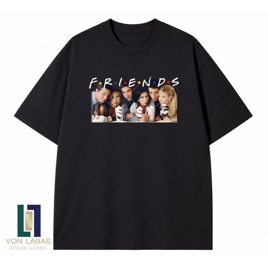 Friends Milkshake Baskılı Oversize T-Shirt