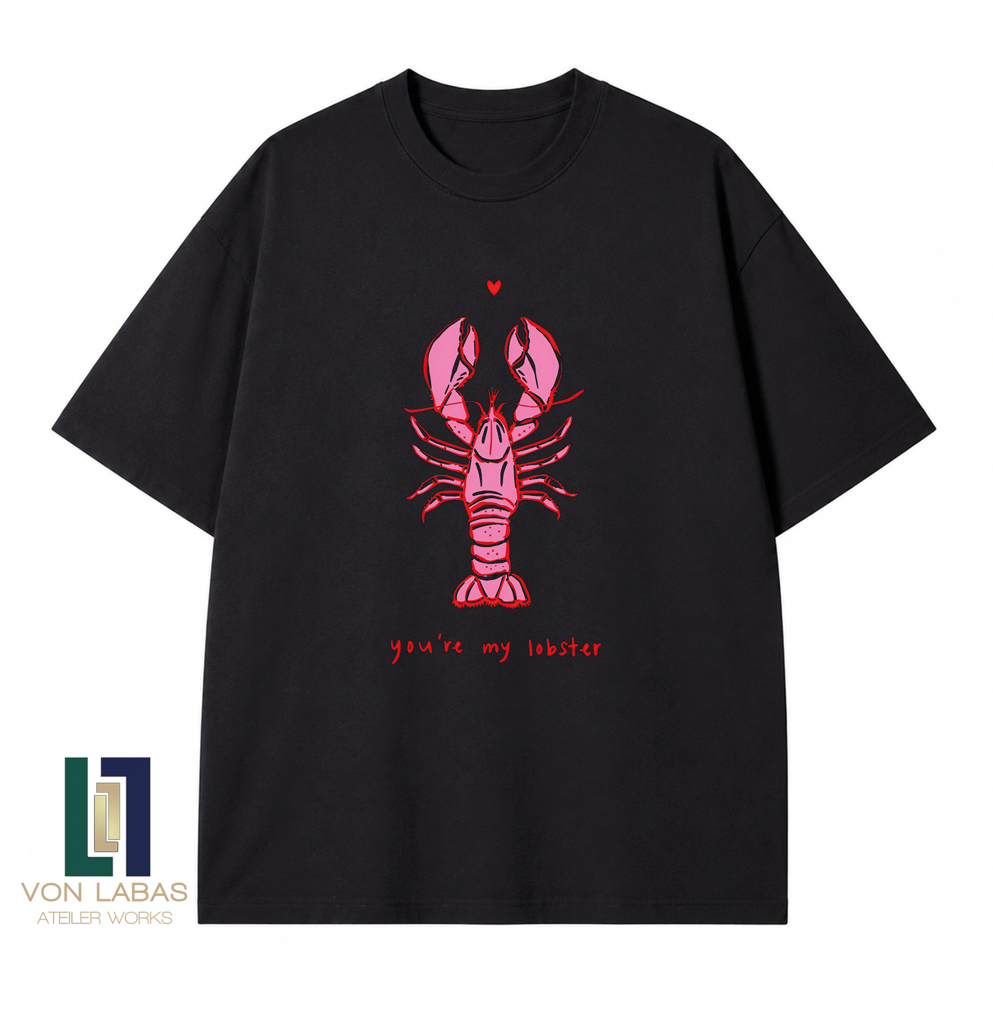 Friends You're My Lobster Baskılı Oversize T-Shirt