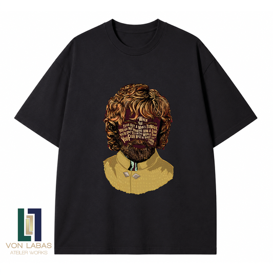 Game Of Thrones Tyrion Lannister Baskılı Oversize T-Shirt