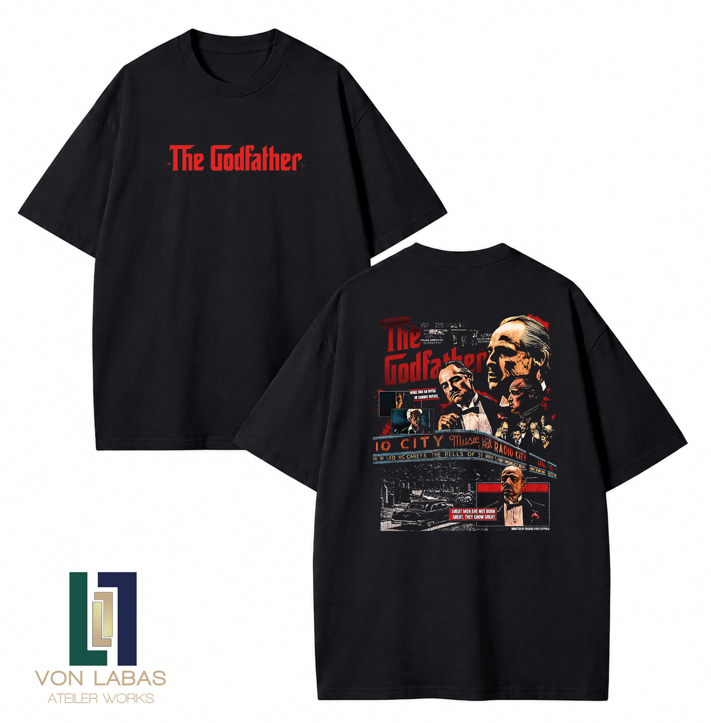 The Godfather Baskılı Oversize T-Shirt