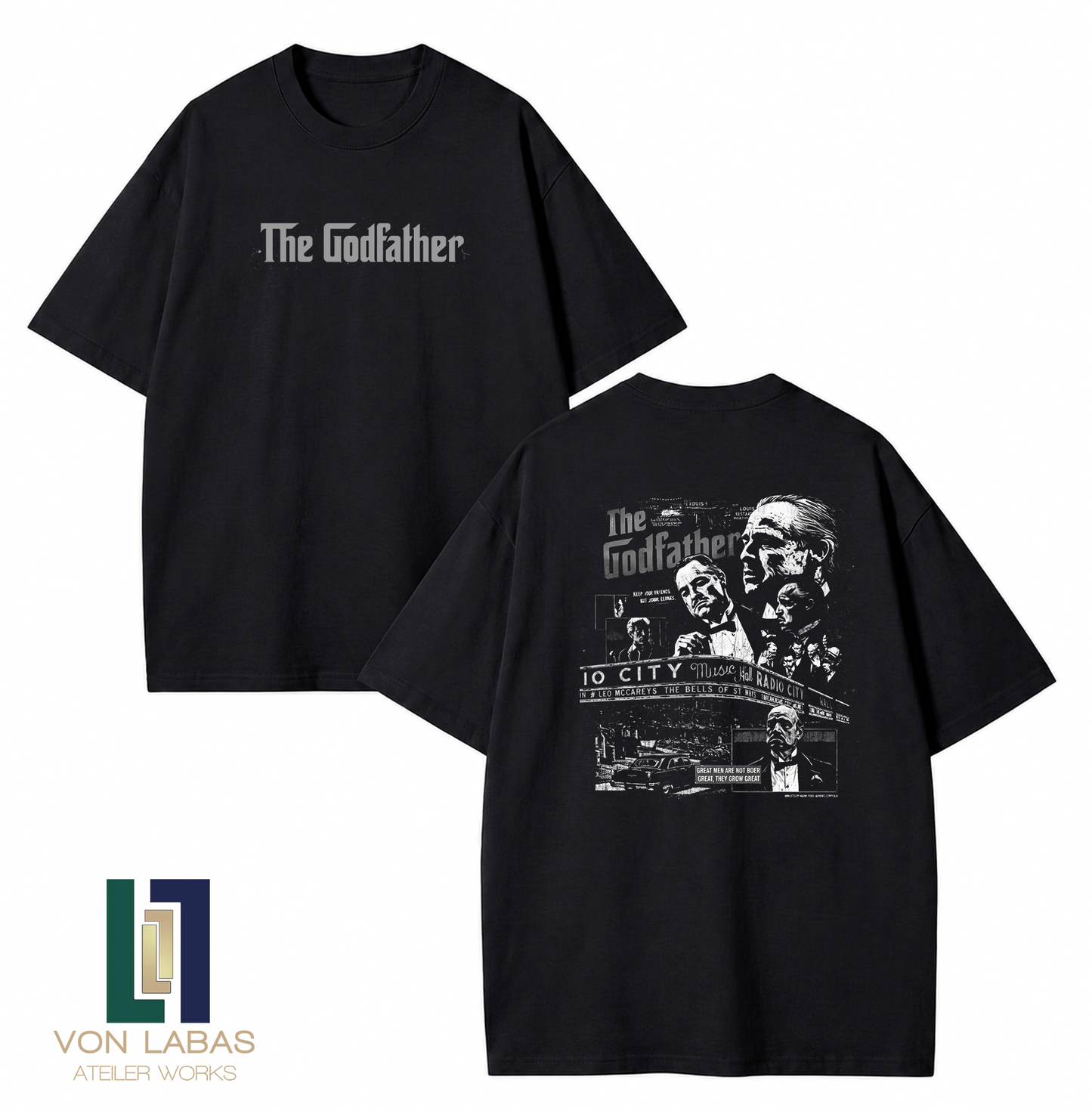 The Godfather Baskılı Oversize T-Shirt