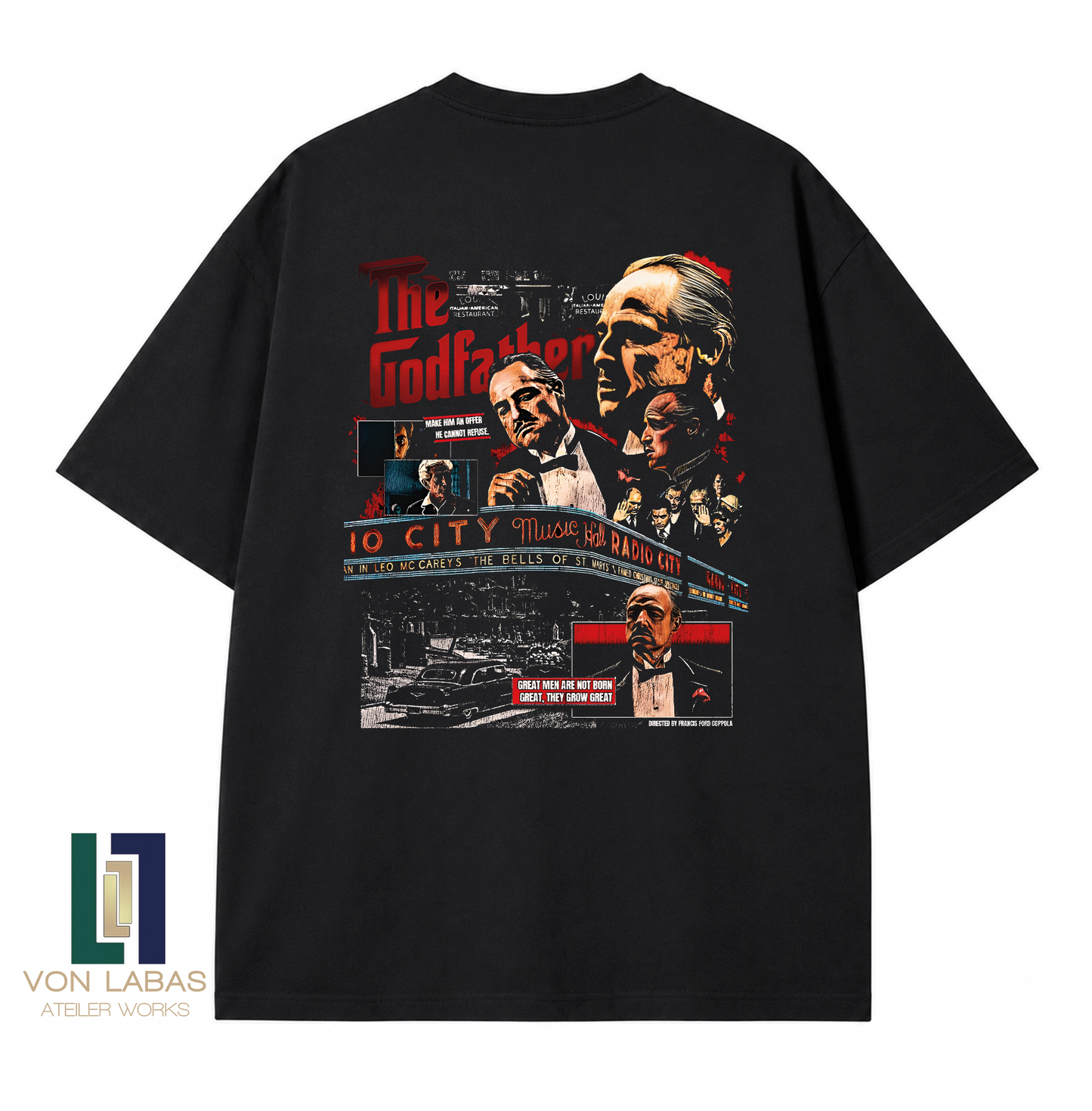 The Godfather Baskılı Oversize T-Shirt