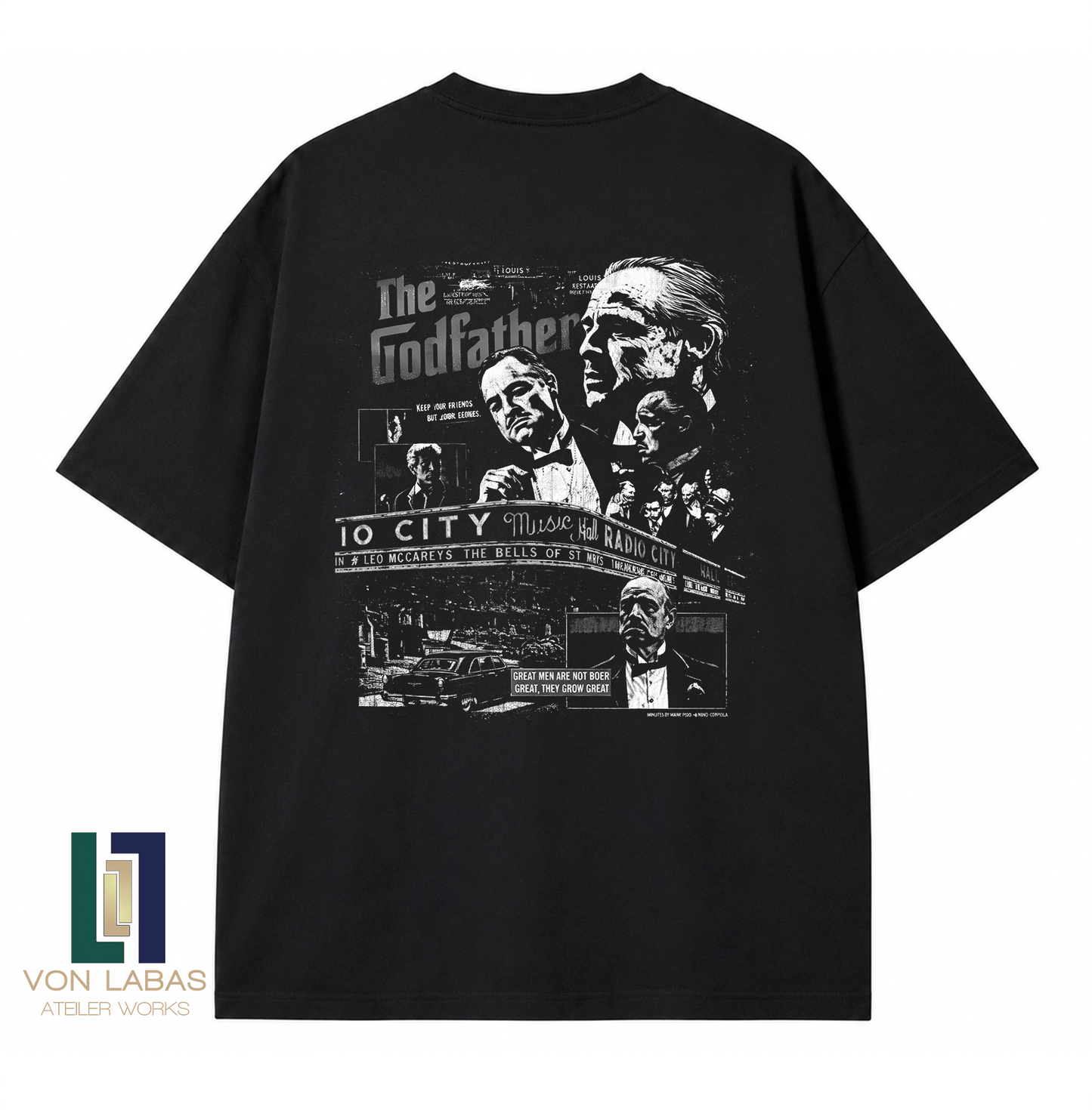The Godfather Baskılı Oversize T-Shirt