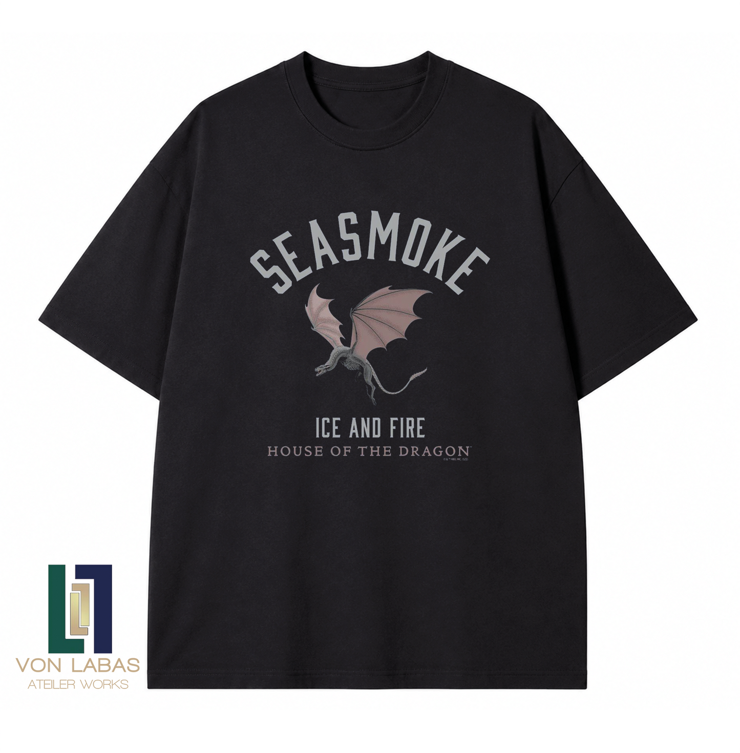 House Of The Dragon Seasmoke Baskılı Oversize T-Shirt