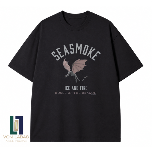 House Of The Dragon Seasmoke Baskılı Oversize T-Shirt