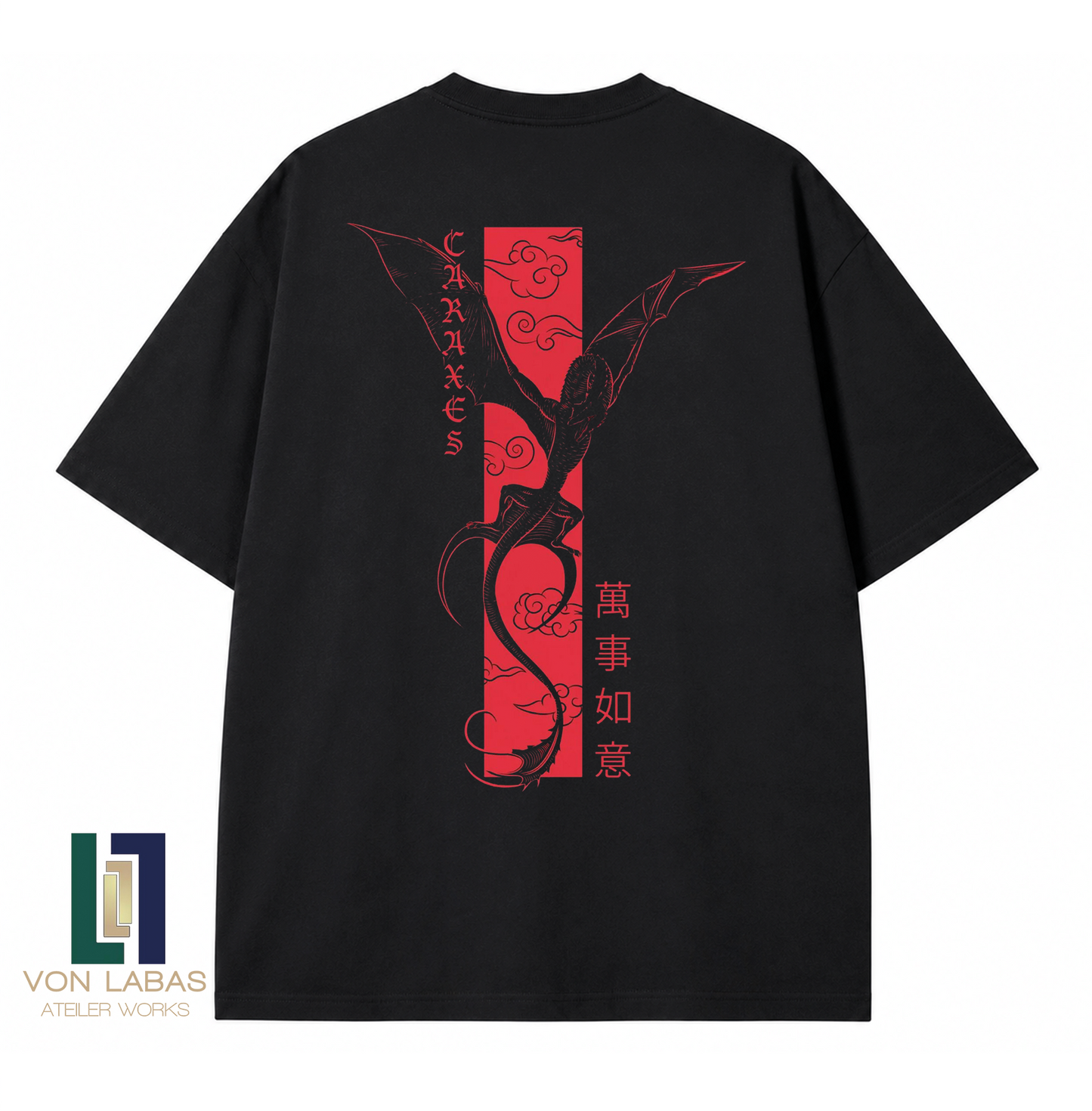House Of The Dragon Caraxes Baskılı Oversize T-Shirt