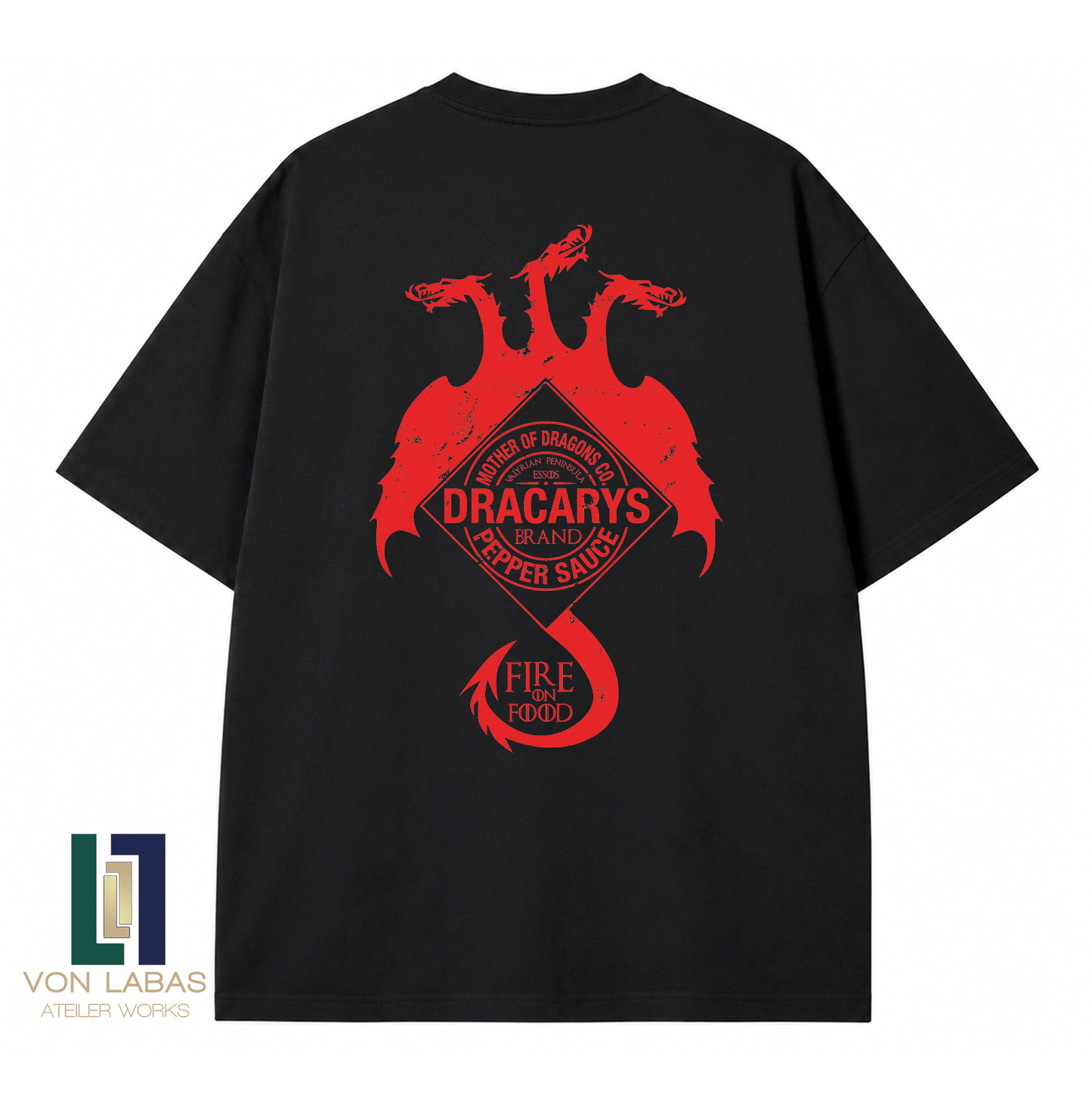 House Of The Dragon Dracarys Baskılı Oversize T-Shirt