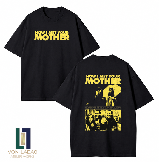 How I Met Your Mother Sarı Logo Baskılı Oversize T-Shirt