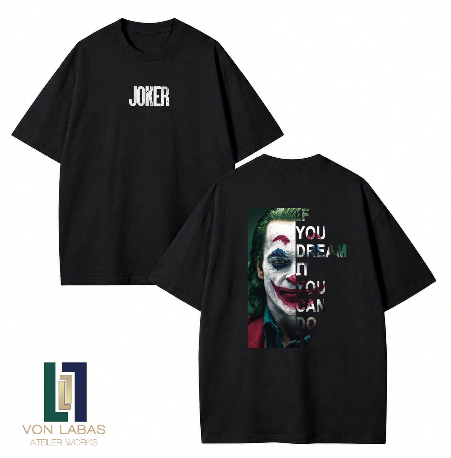 Joker Baskılı Oversize T-Shirt
