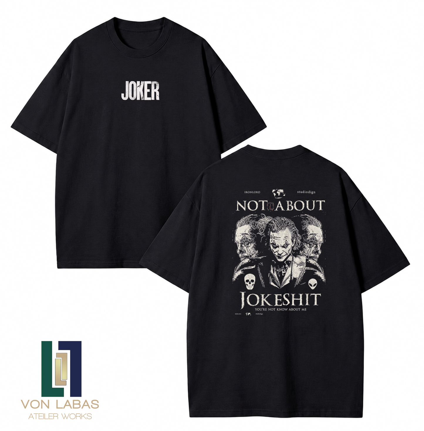 Joker Baskılı Oversize T-Shirt