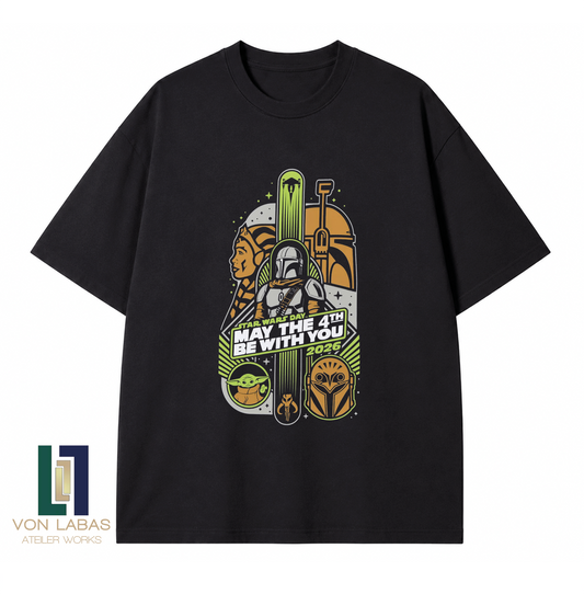 The Mandalorian Baskılı Oversize T-Shirt