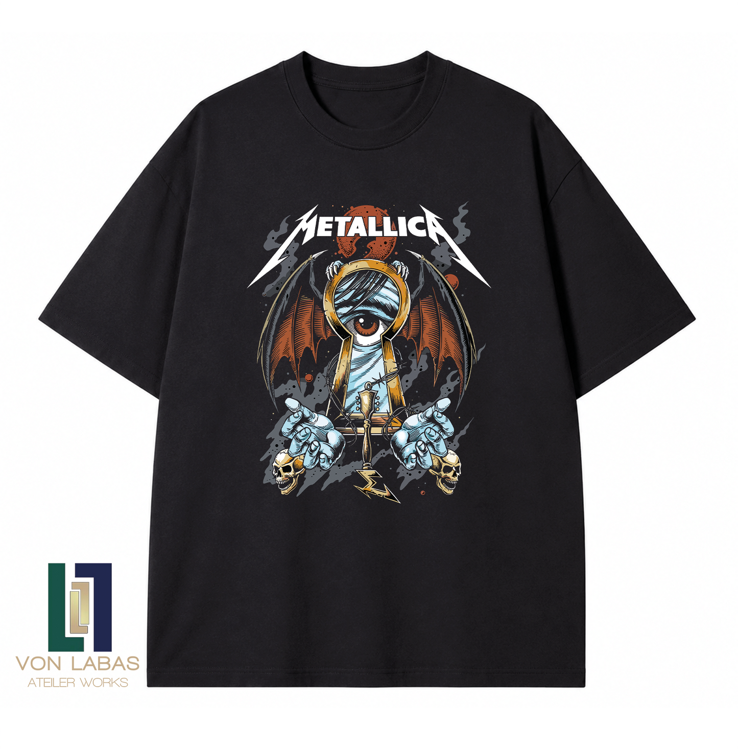Metallica Baskılı Oversize T-Shirt
