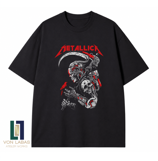 Metallica Baskılı Oversize T-Shirt
