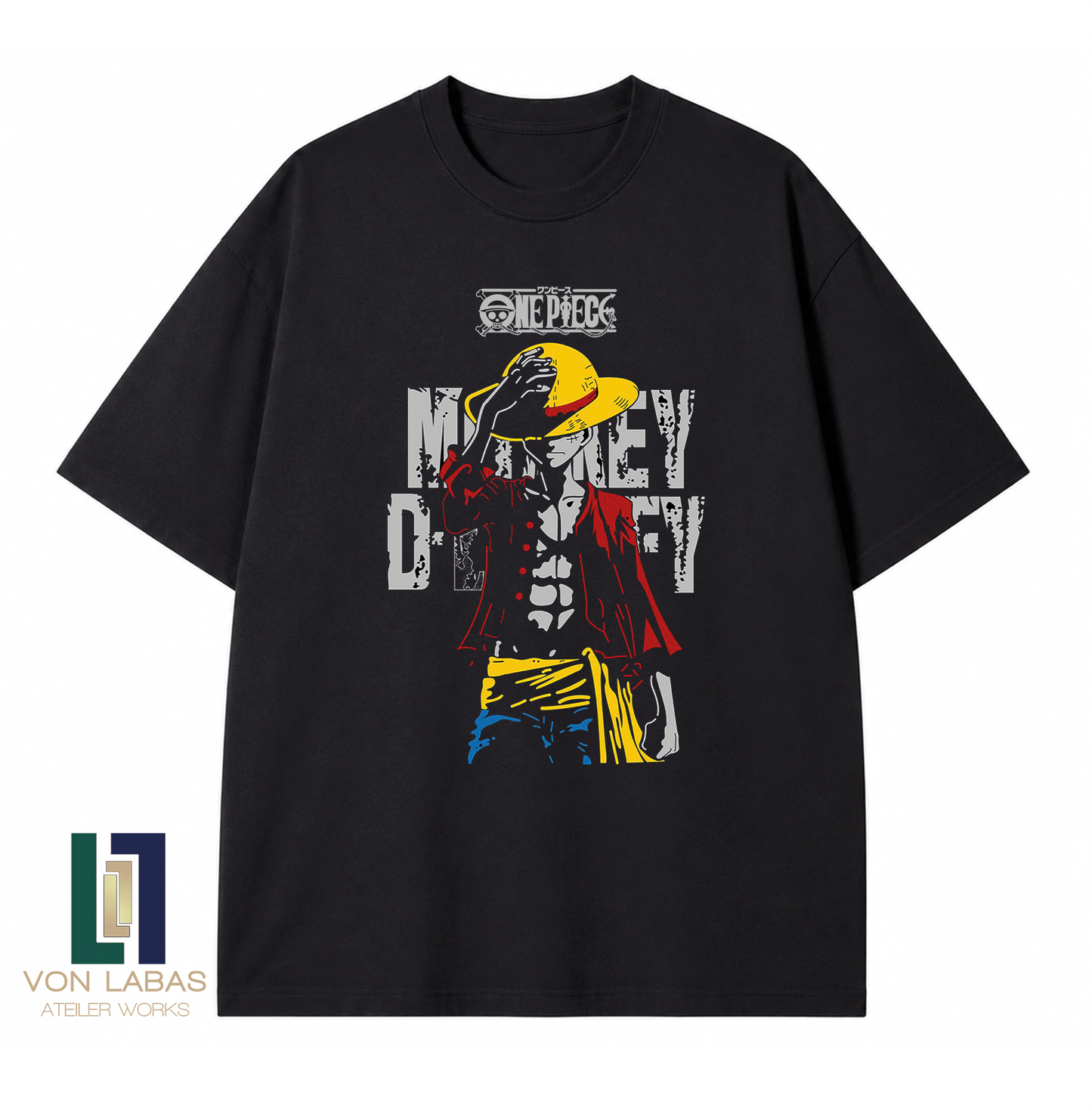 One Piece Baskılı Oversize T-Shirt