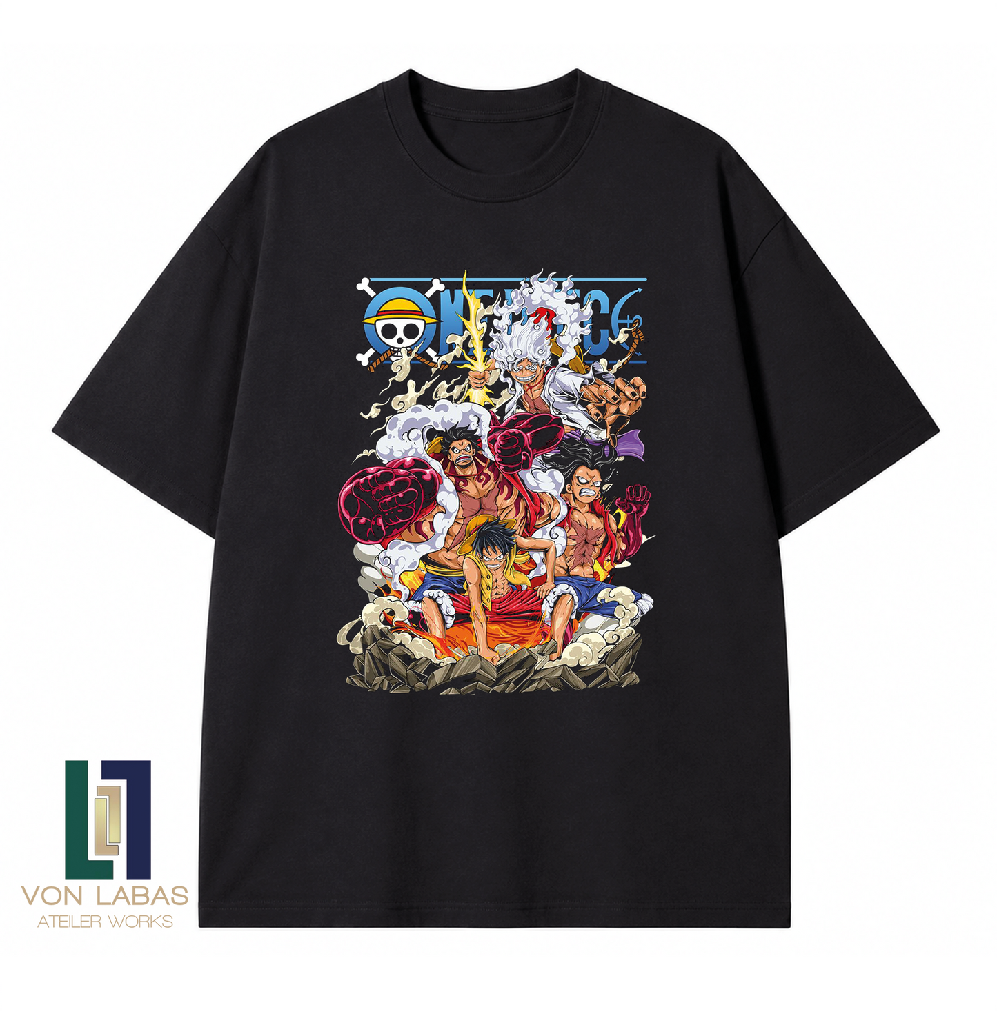 One Piece Baskılı Oversize T-Shirt