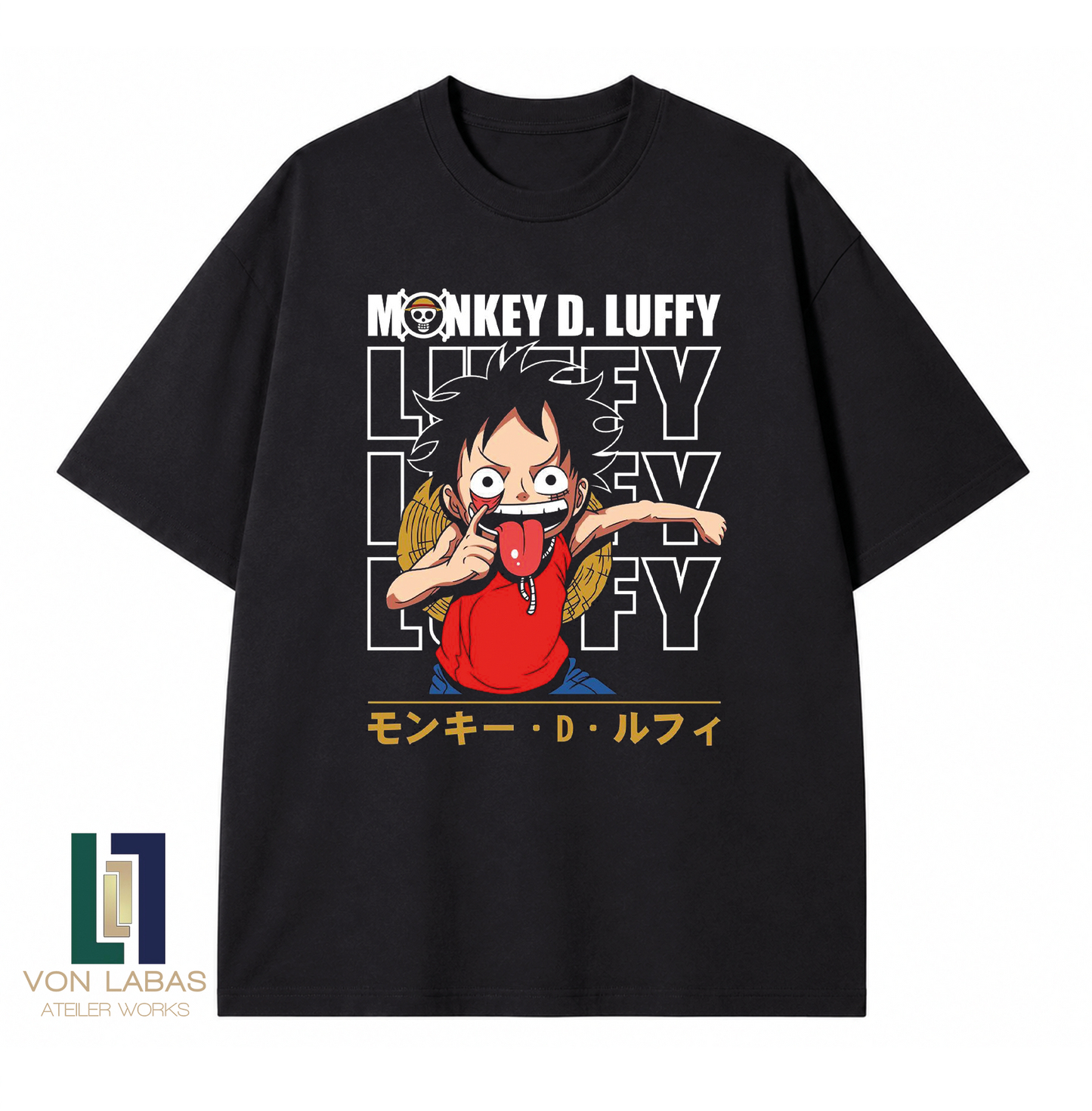 One Piece Baskılı Oversize T-Shirt