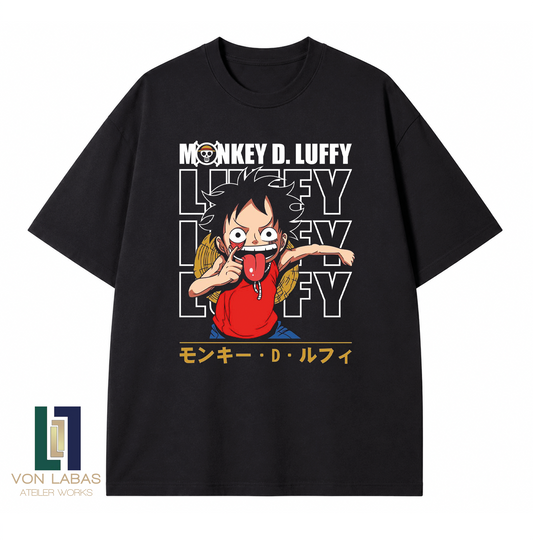 One Piece Baskılı Oversize T-Shirt