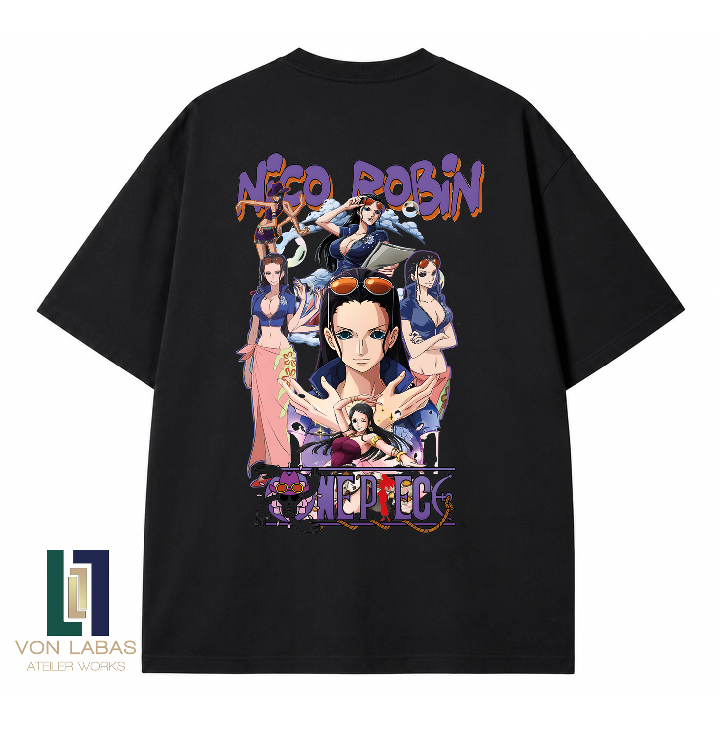 One Piece Baskılı Oversize T-Shirt