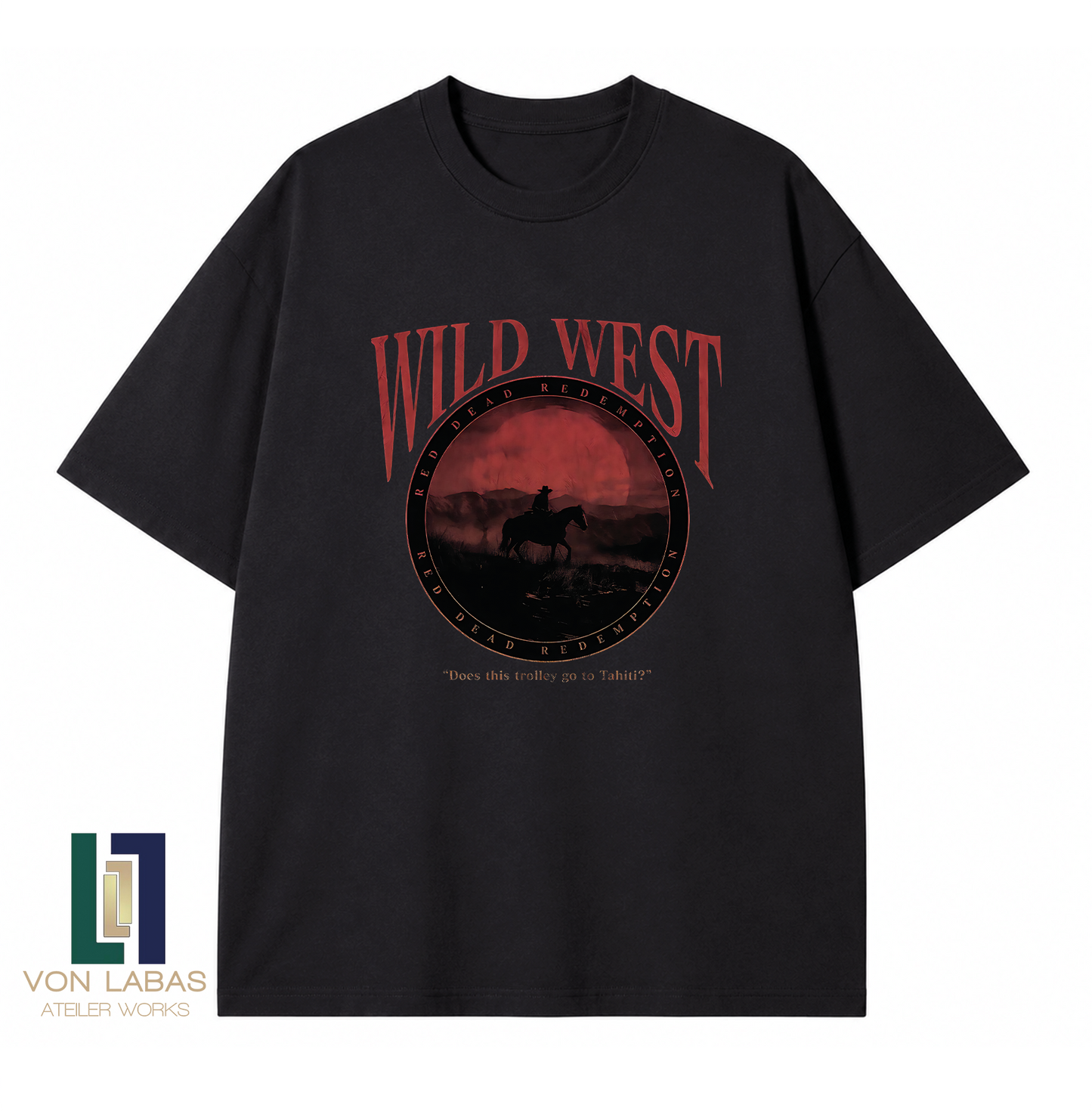 Red Dead Redemption Baskılı Oversize T-Shirt