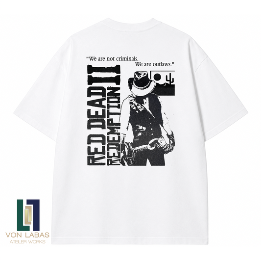 Red Dead Redemption Baskılı Oversize T-Shirt