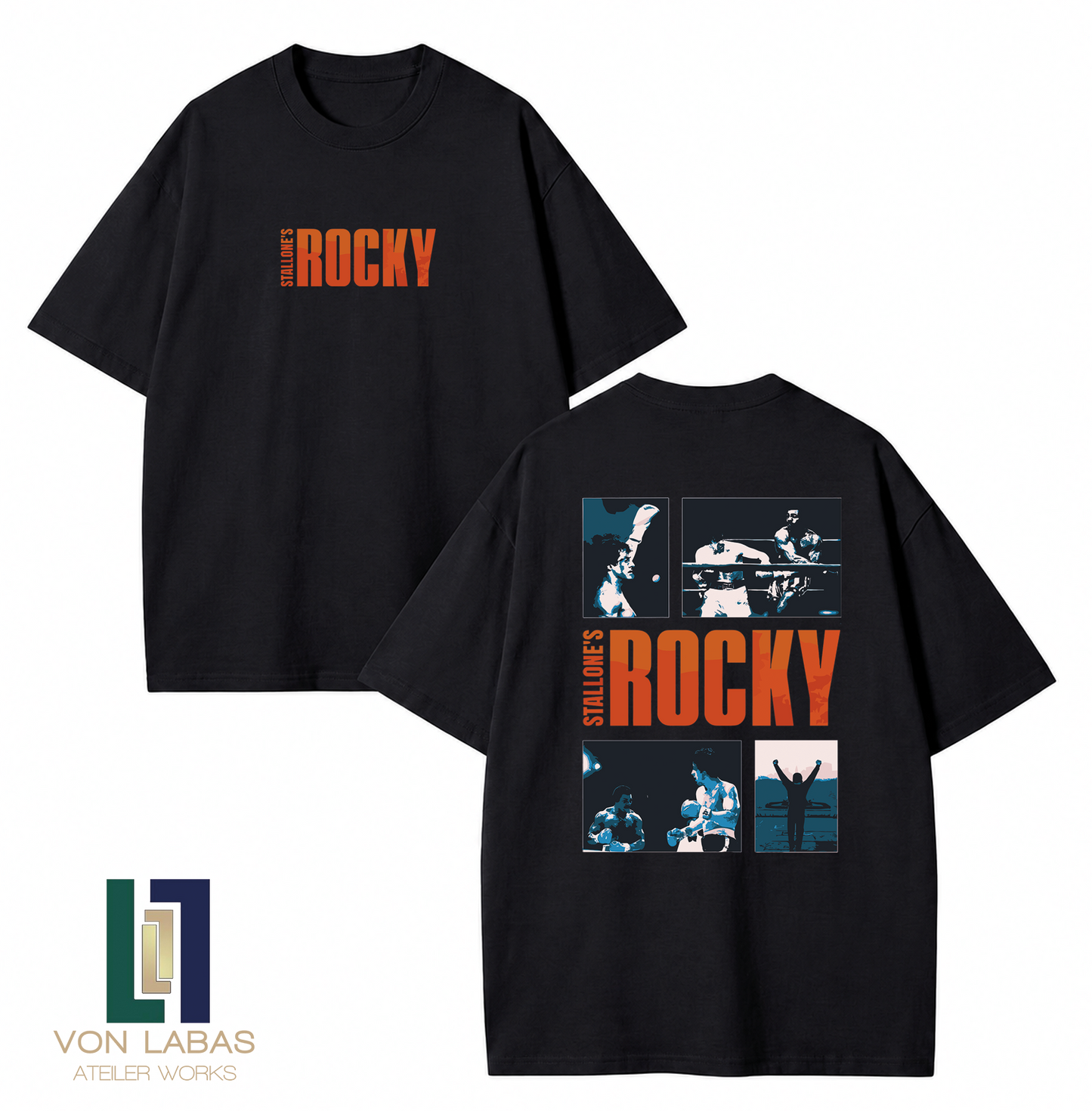 Rocky Baskılı Oversize T-Shirt