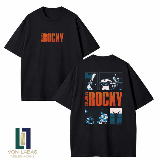 Rocky Baskılı Oversize T-Shirt