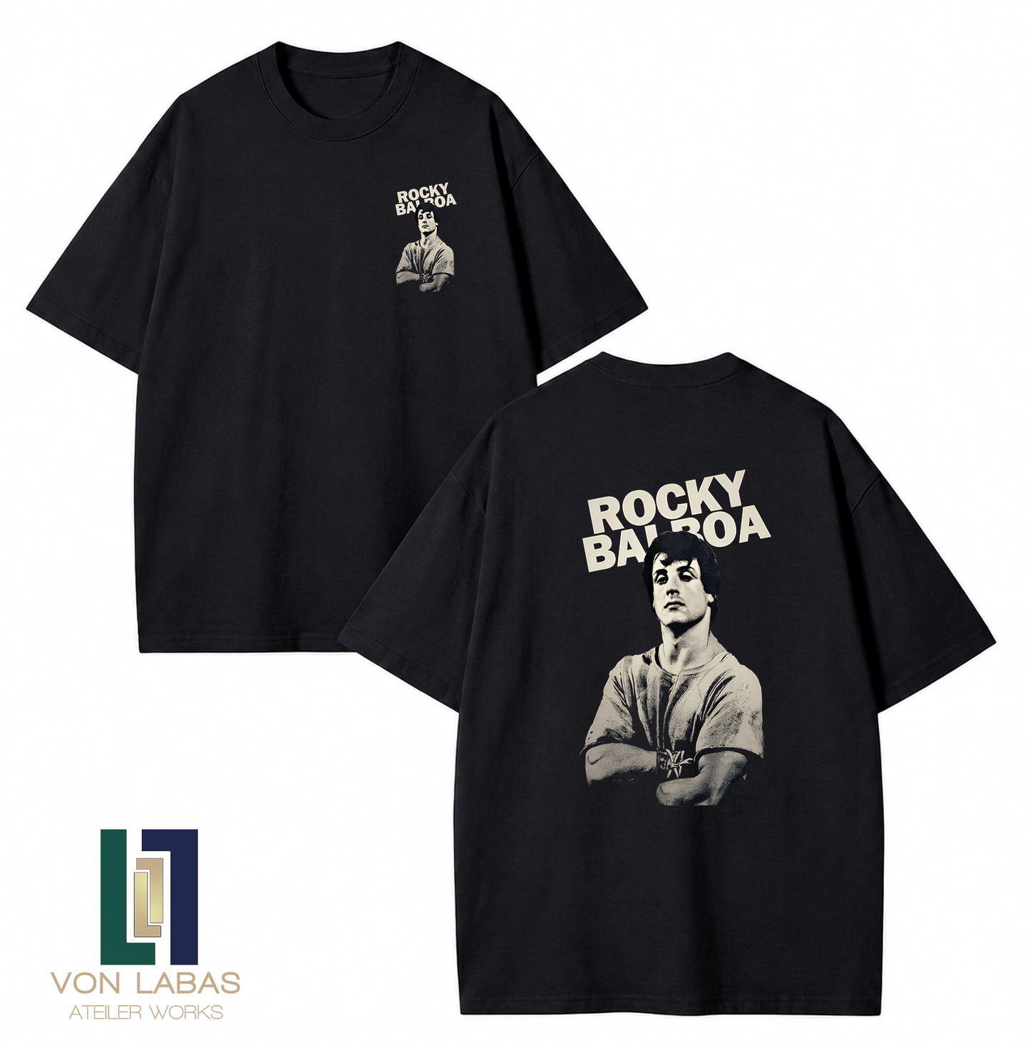 Rocky Baskılı Oversize T-Shirt