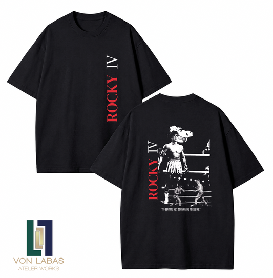 Rocky Baskılı Oversize T-Shirt