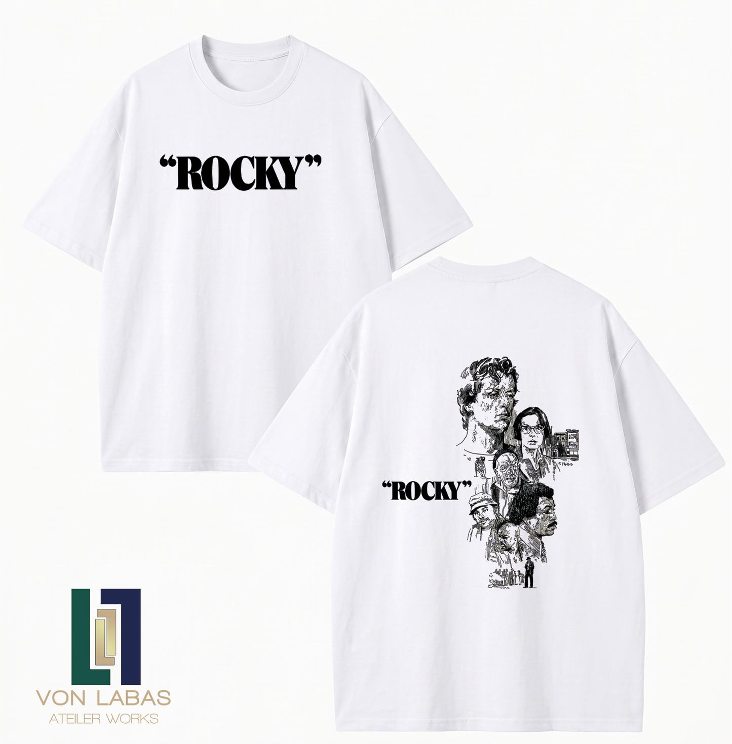 Rocky Baskılı Oversize T-Shirt