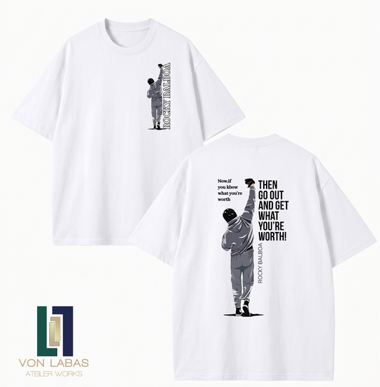 Rocky Baskılı Oversize T-Shirt