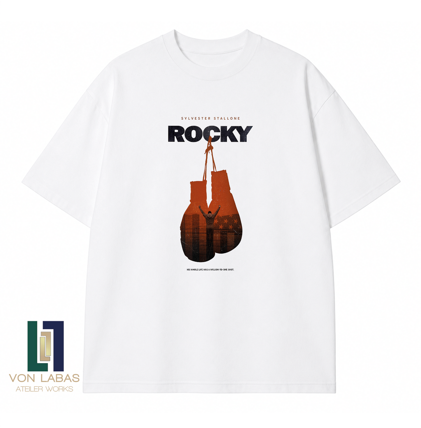 Rocky Baskılı Oversize T-Shirt