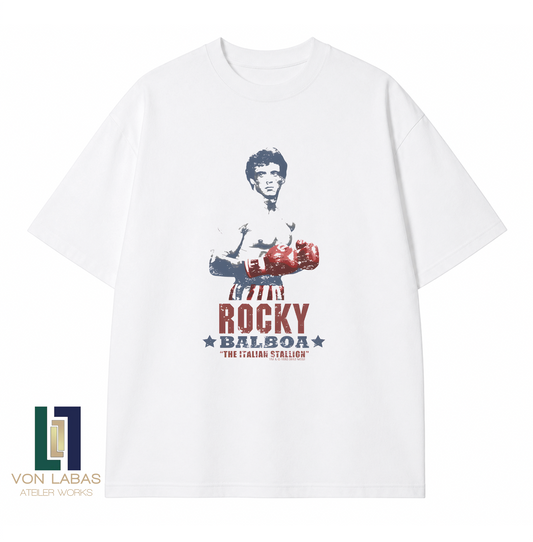 Rocky Baskılı Oversize T-Shirt