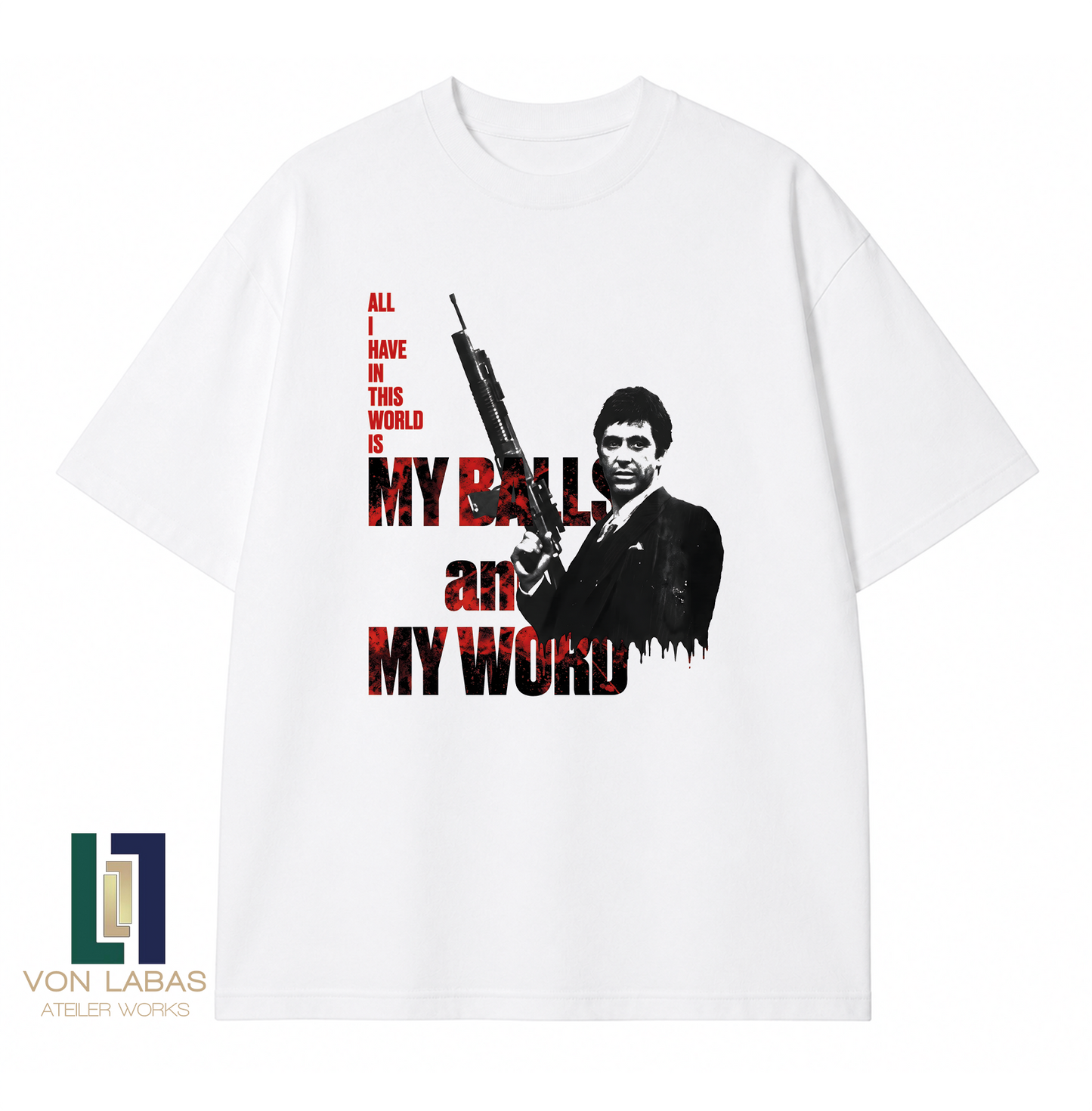 Scarface Baskılı Oversize T-Shirt