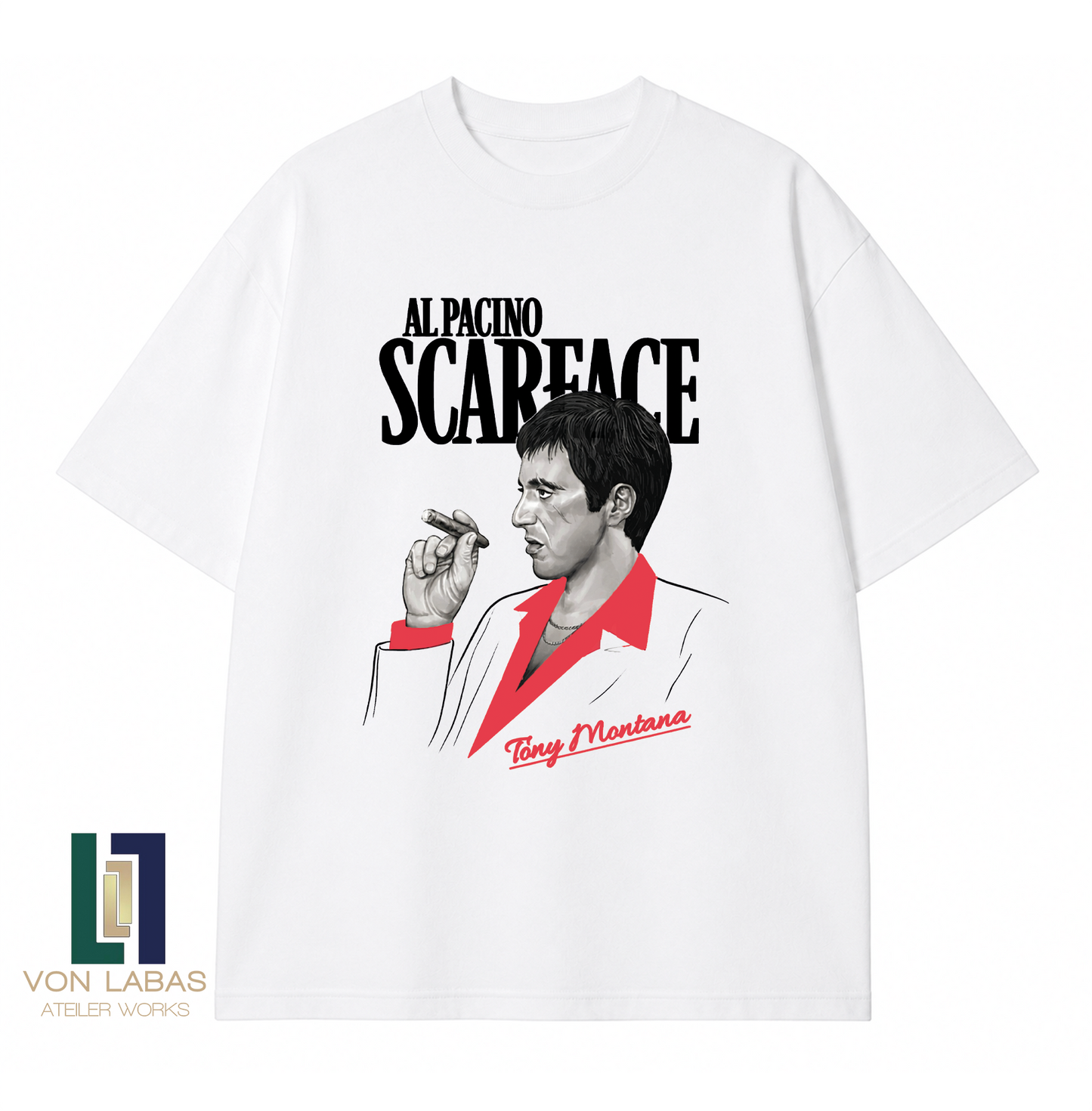 Scarface Baskılı Oversize T-Shirt