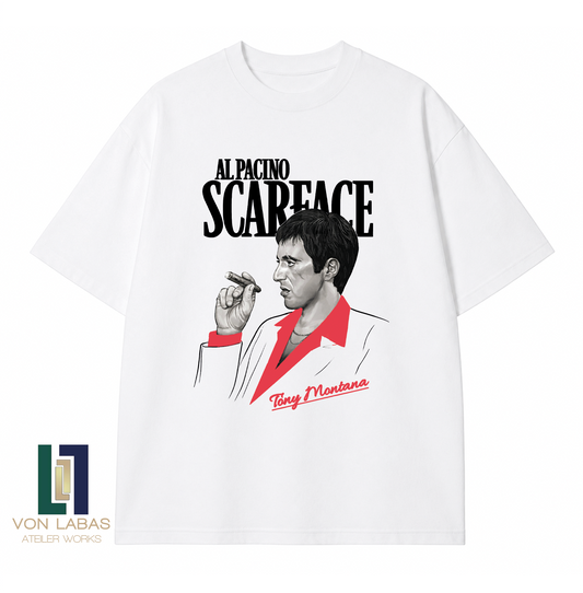 Scarface Baskılı Oversize T-Shirt