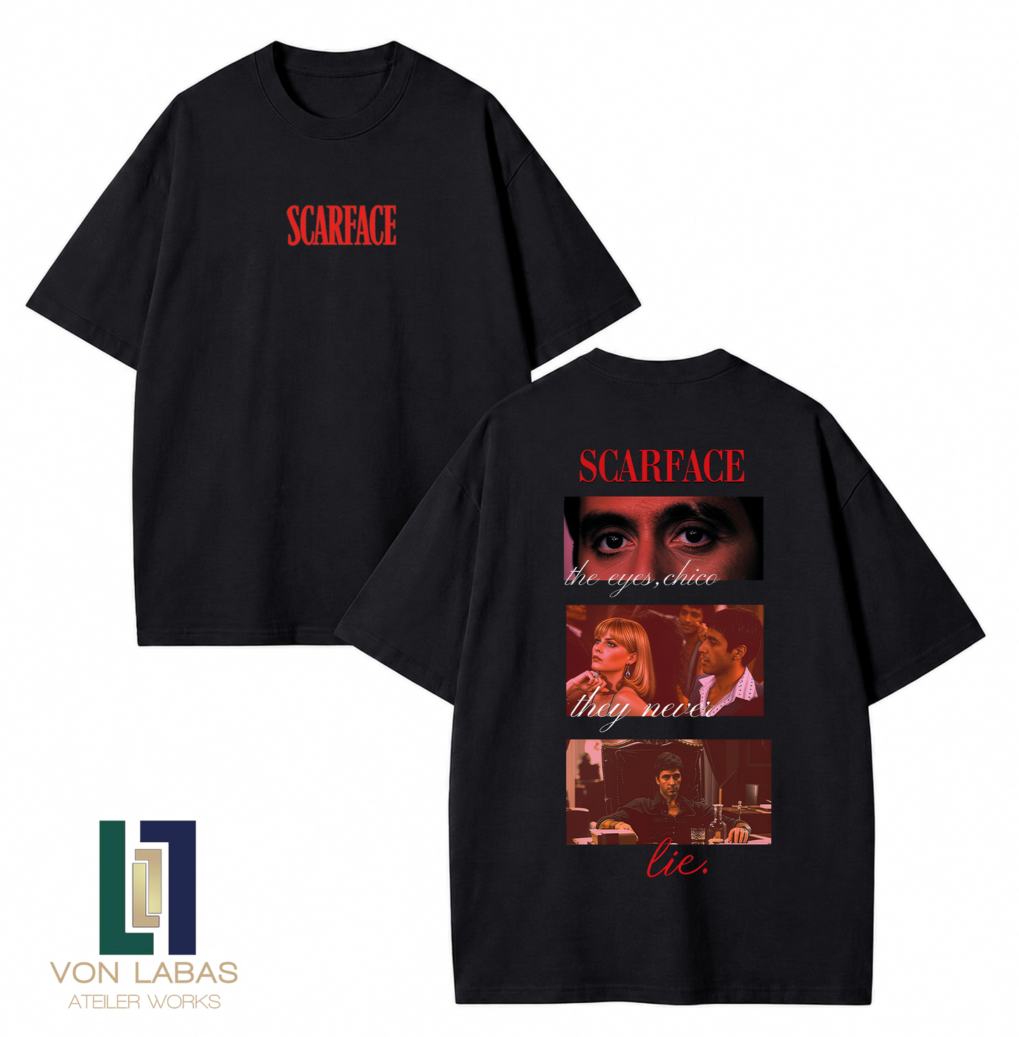 Scarface Baskılı Oversize T-Shirt
