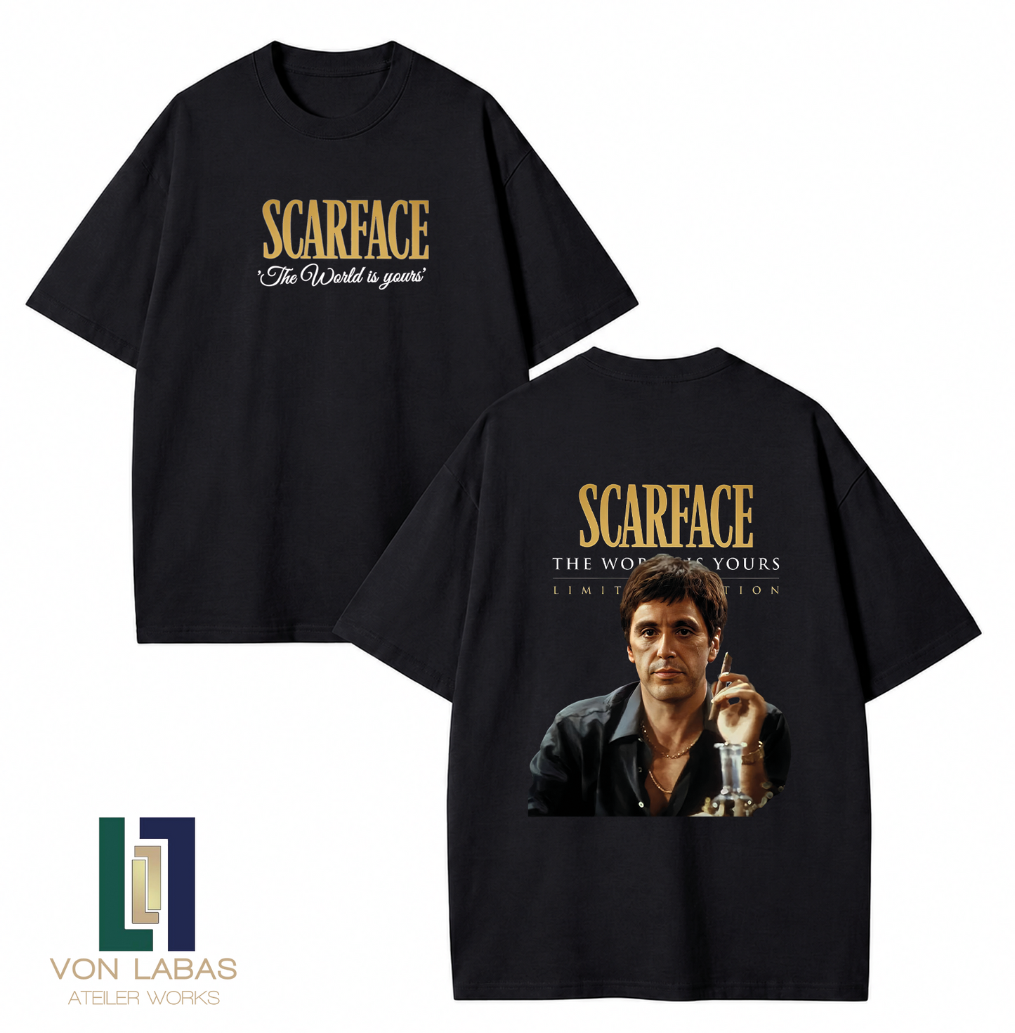 Scarface Baskılı Oversize T-Shirt