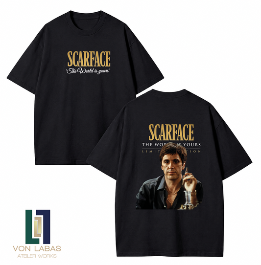 Scarface Baskılı Oversize T-Shirt