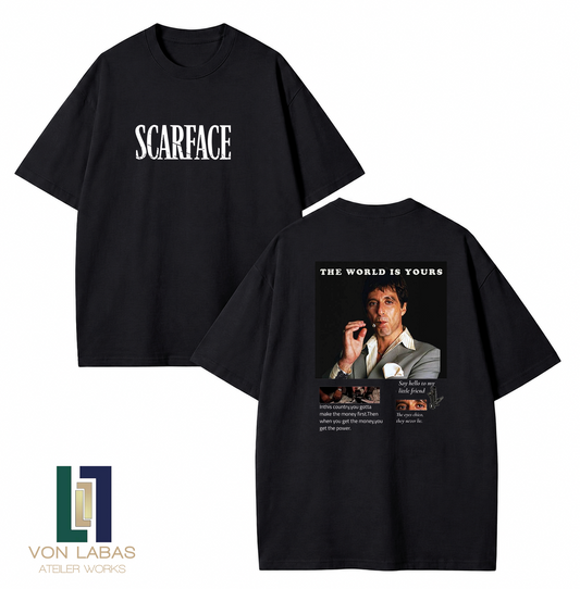 Scarface Baskılı Oversize T-Shirt