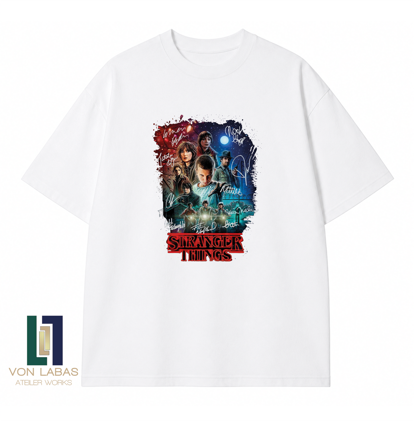 Stranger Things Baskılı Oversize T-Shirt